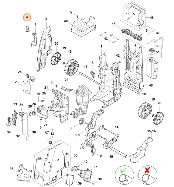 Mocowanie kabla, Stihl RE017922400