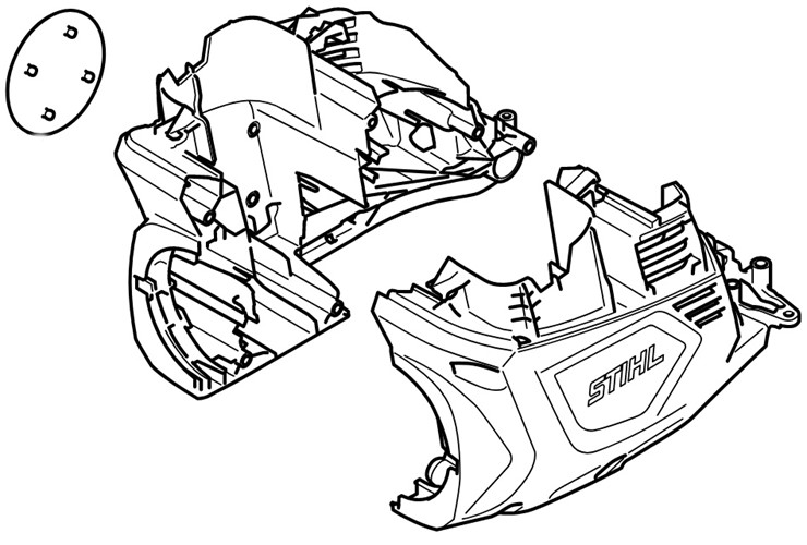 Obudowa silnika, Stihl HA076000800