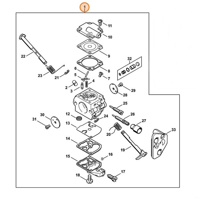 Gaźnik C1Q-S128C, Stihl 11291200655