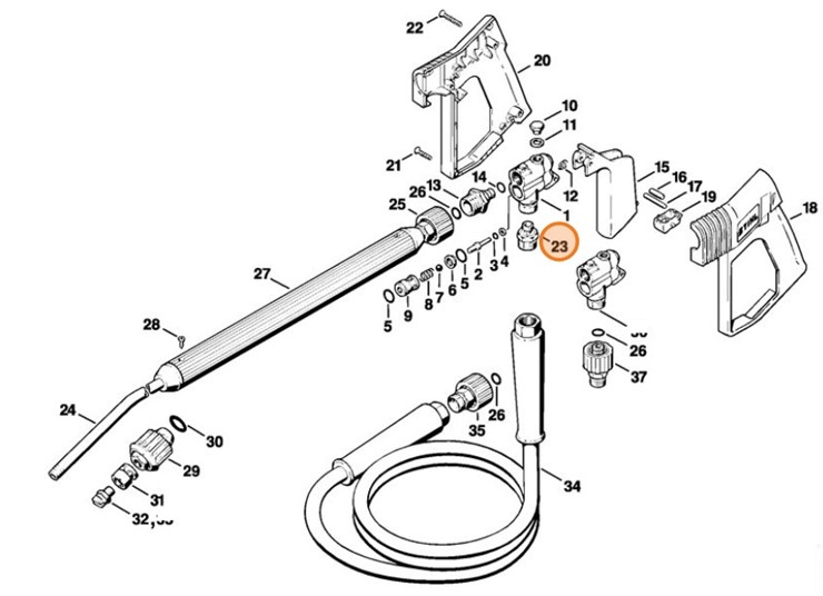 Przyłącze, Stihl 49255030100