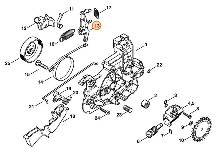 Dźwignia, Stihl 12081605000