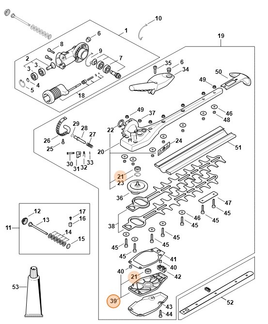 Pokrywa przekładni, Stihl 42436405800