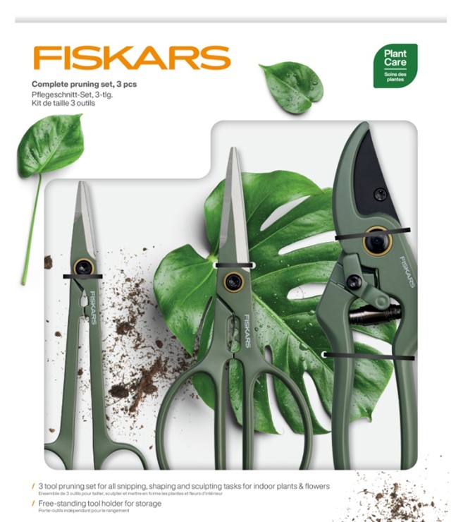 Plant Care Zestaw do pielęgnacji roślin doniczkowych, kwiatów 3 szt, Fiskars 1075317