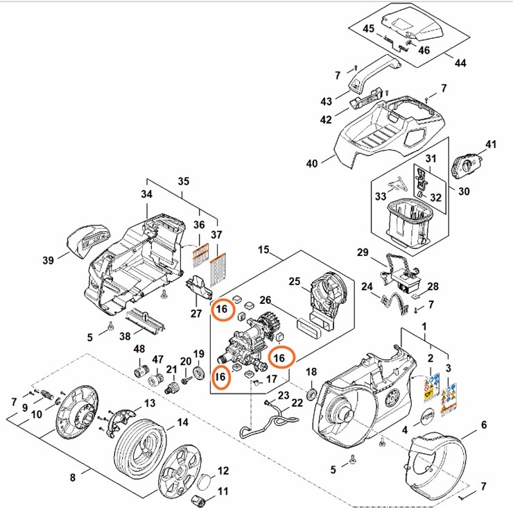 Amortyzator, Stihl RA016024300
