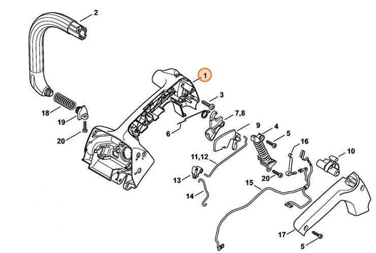Korpus rękojeści, Stihl 11467901002