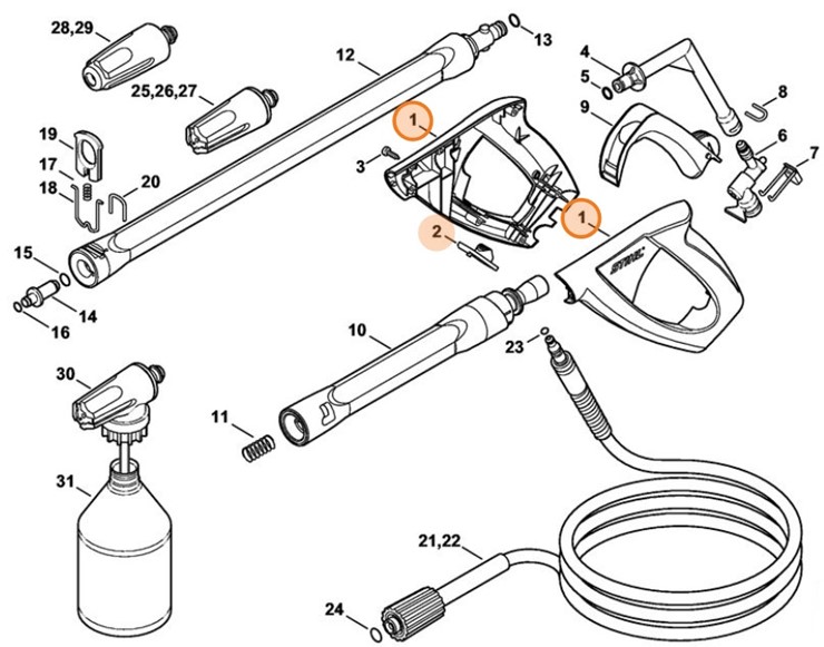 Uchwyt, Stihl 49155006603