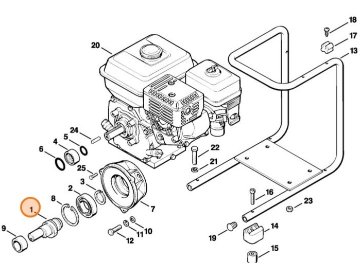 Wałek napędowy, Stihl 47187040500