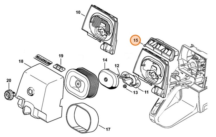 Sterowanie przepływem powietrza, Stihl 11281416300