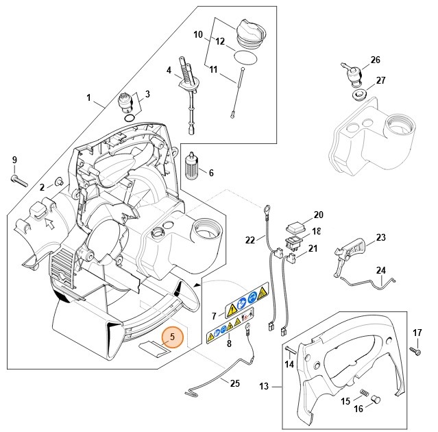 Reflektujący element blaszany, Stihl 42290848300