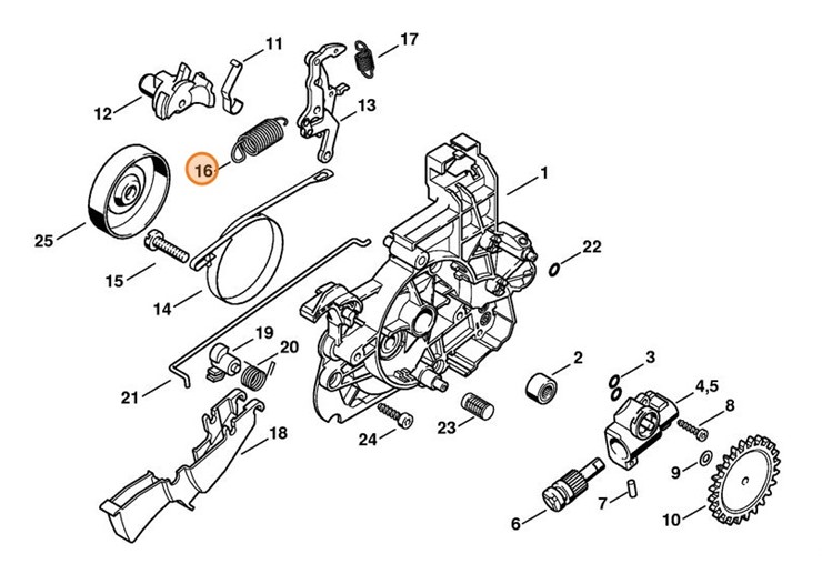 Sprężyna naciągowa, Stihl 12081627900