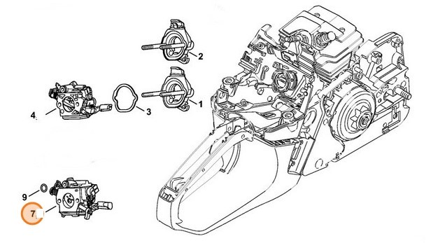 Gaźnik WTF-1D, Stihl 11431200600
