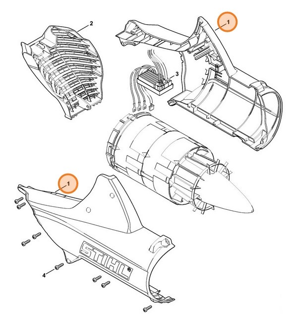 Obudowa dmuchawy, Stihl 48537004102