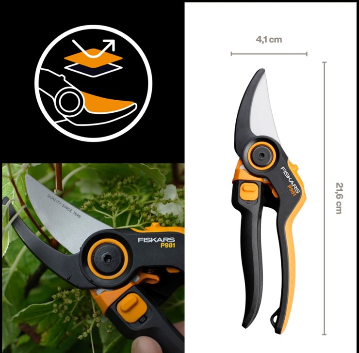 Sekator nożycowy ogrodowy jednoręczny DualAction P981 Fiskars 1080132