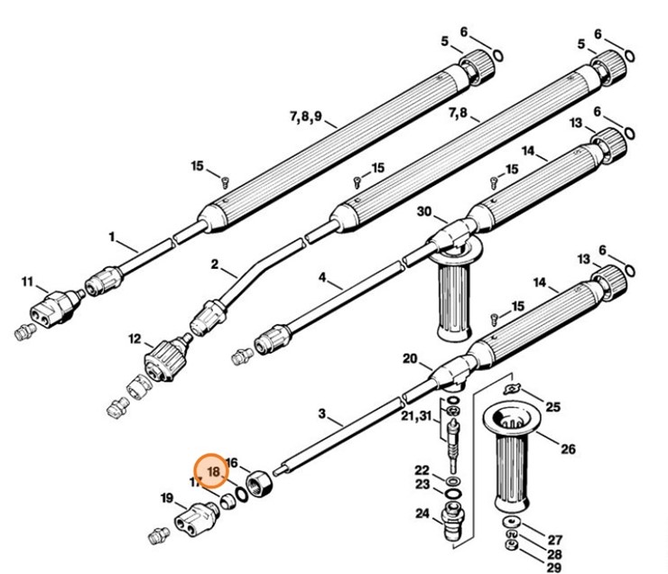 Okrągły pierścień uszczelniający 6x1,5, Stihl 96459457462