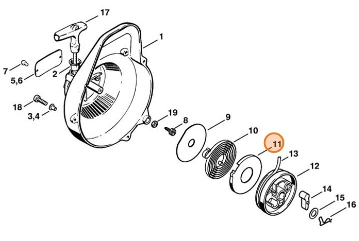 Obudowa, Stihl 11181950300