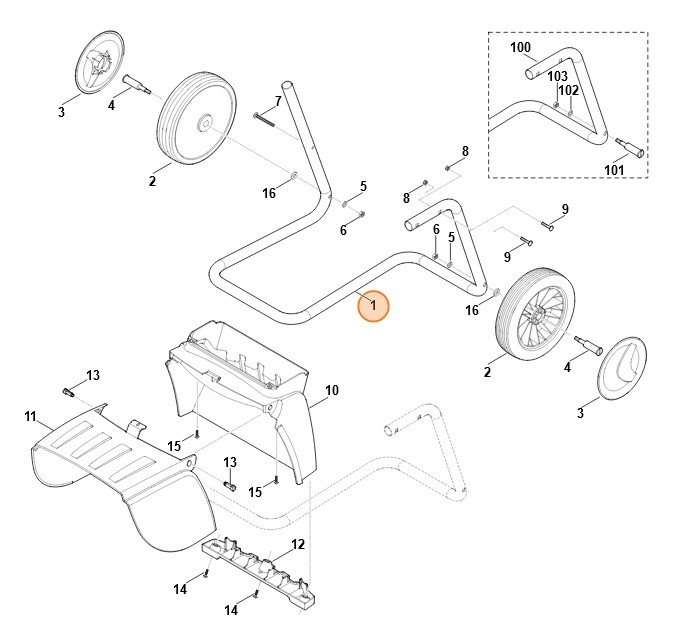 Stelaż rurowy, Stihl 60017032308 