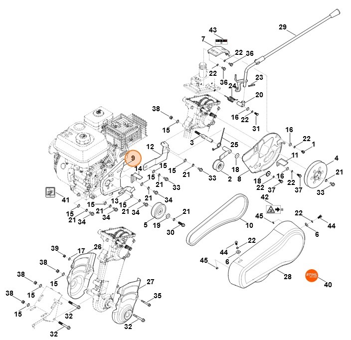 Osłona paska, Stihl 62507114101