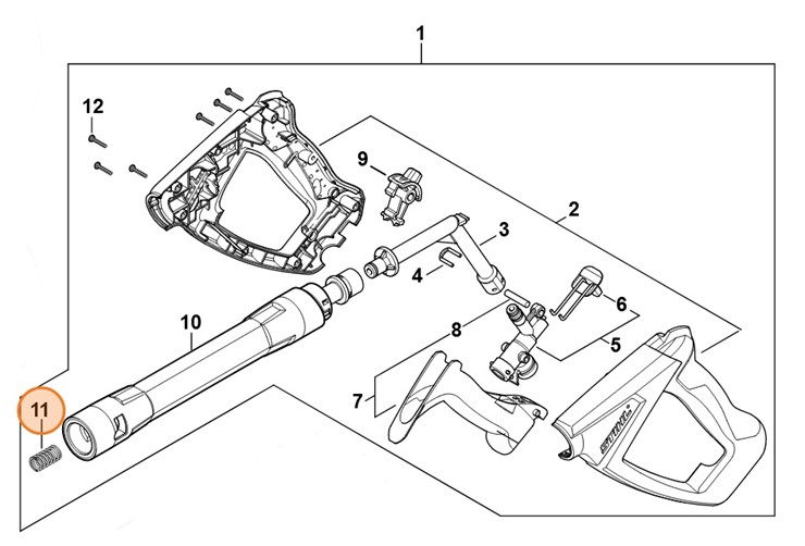 Sprężyna, Stihl 49307080802