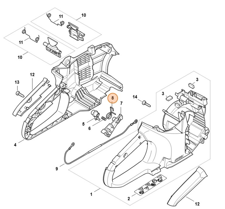 Sprężyna ramieniowa, Stihl 48644352100