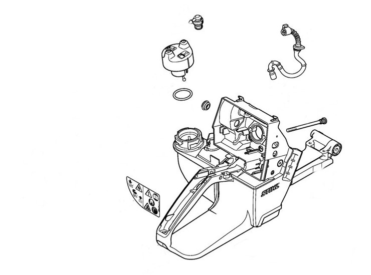 Obudowa zbiornika paliwa, Stihl 42523500800