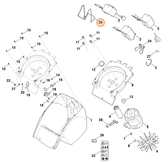 Uchwyt przewodów, Stihl 60084911000