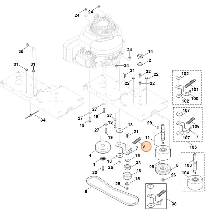 Sprężyna, Stihl 60127043902