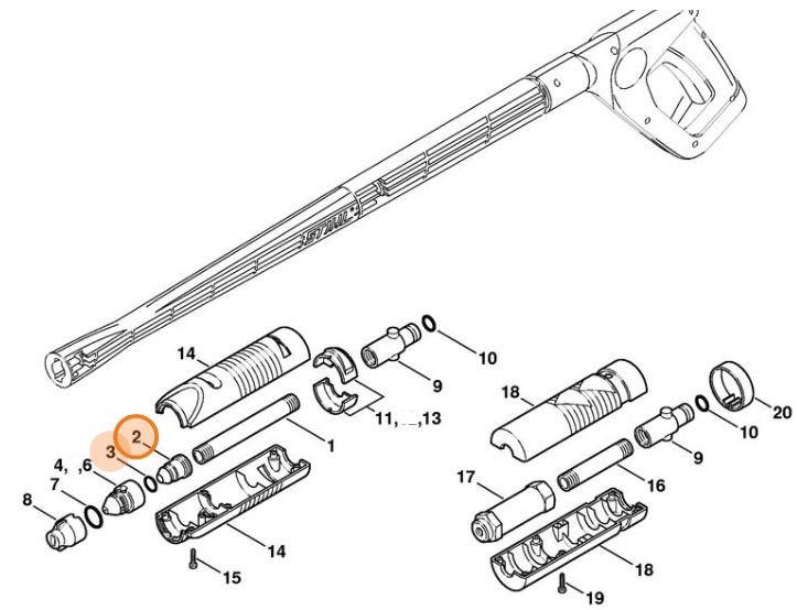 Gniazdo dyszy, Stihl 49155007100