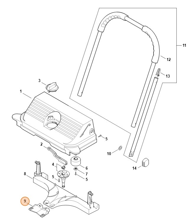 Końcówka zamiatająca, Stihl 48607319300