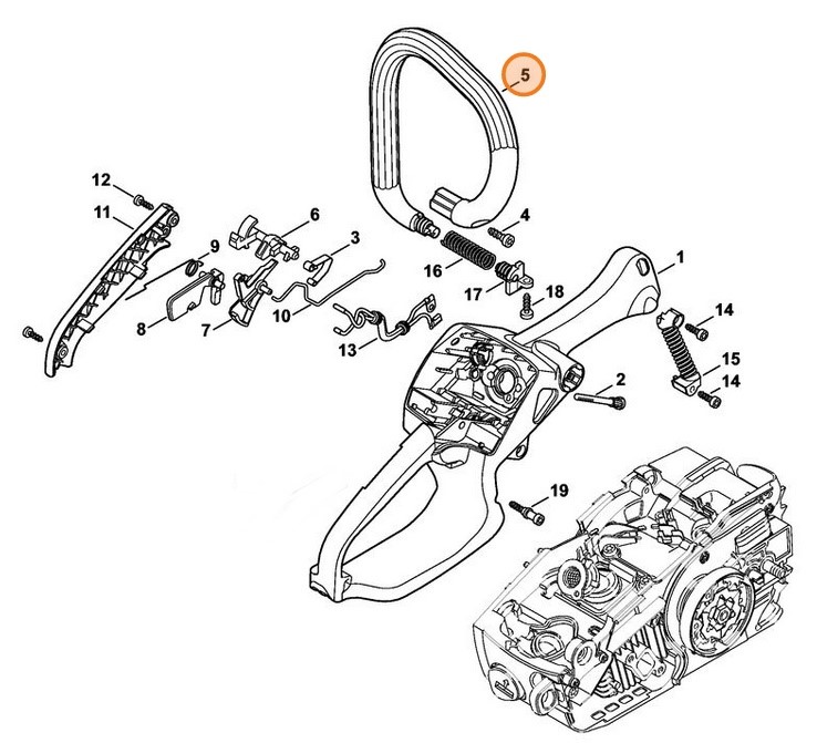 Uchwyt rurowy, Stihl 11377911701