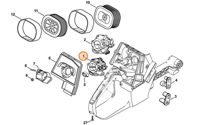 Gaźnik WG-12A, Stihl 11241200611