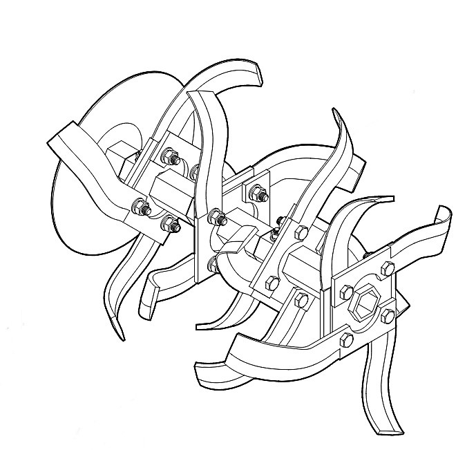Zespół roboczy kompl., prawy, Stihl 62517100201
