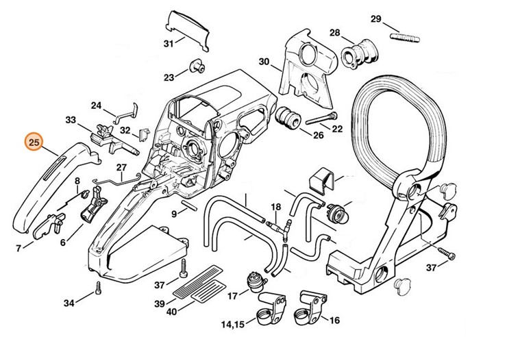 Okładzina uchwytu, Stihl 11237910600