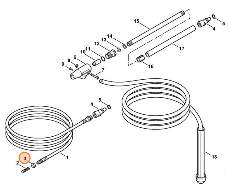 Nakrętka kołpakowa, Stihl 49005030201