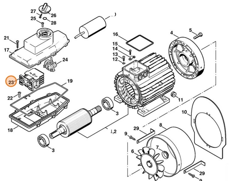 Zabezpieczenie CA3-16-10 400 V, Stihl 47314302800