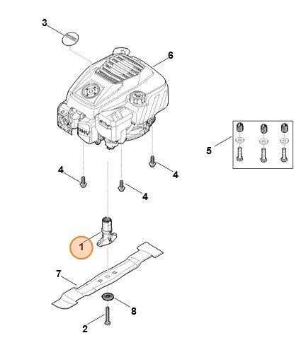 Tuleja noża, Stihl 00007025015 00007025017