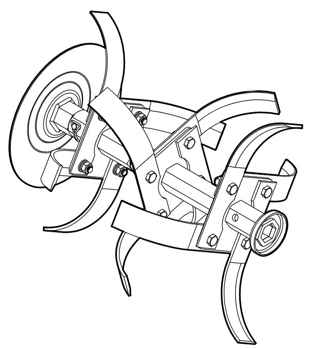 Zespół roboczy kompl., prawy, Stihl 62507100203