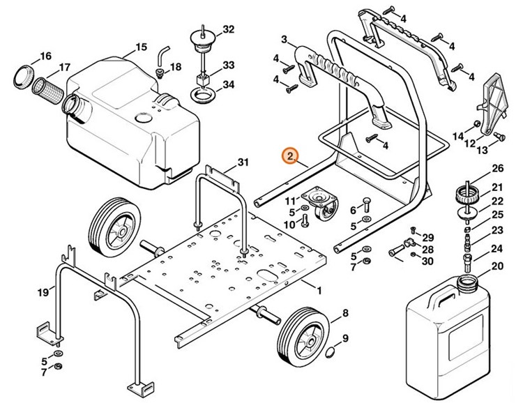 Uchwyt rurowy, Stihl 47127911700