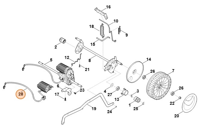 Zestaw naprawczy motoreduktora, Stihl 63380071890
