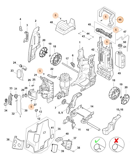 Rama rękojeści, Stihl RE017905600