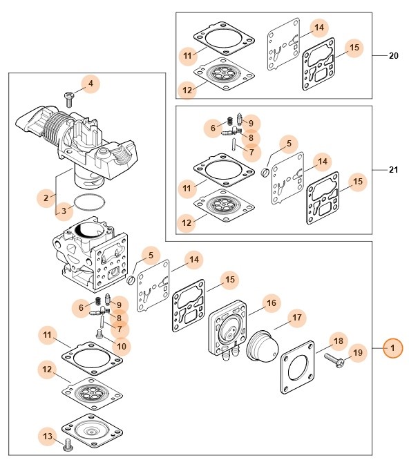 Gaźnik 4149/02, Stihl 41491200602