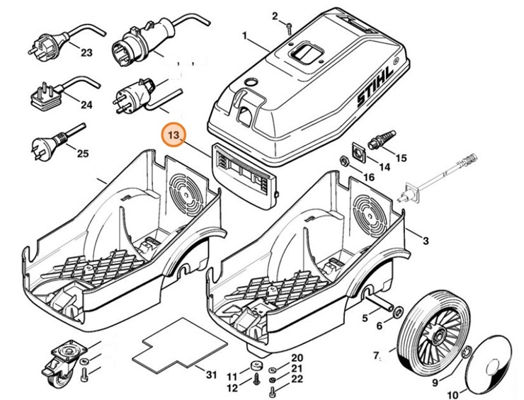Płyta czołowa, Stihl 47227064300