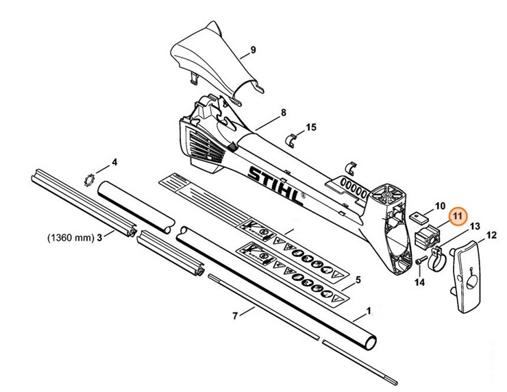 Amortyzator gumowy, Stihl 41287929300