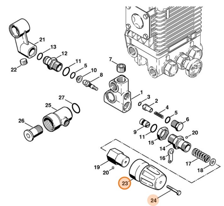 Pokrętło, Stihl 47325102000