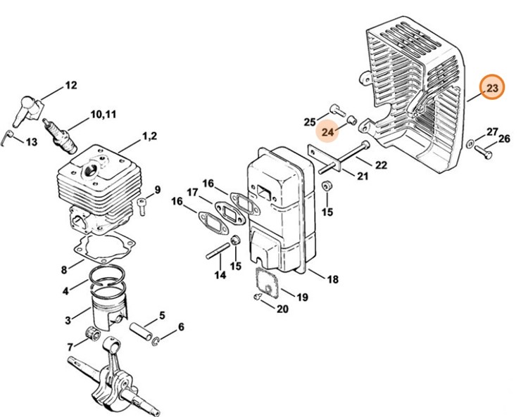 Kratka ochronna, Stihl 43081407200