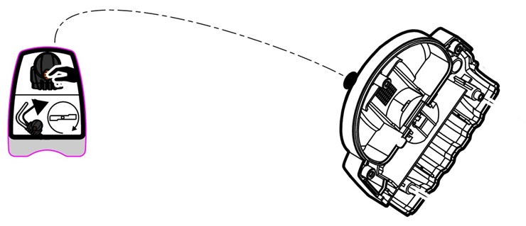 Część obudowy kompl. (wyłącznik samoczynny), Stihl 63114309907