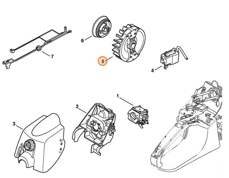 Koło zamachowe, Stihl 11334001205