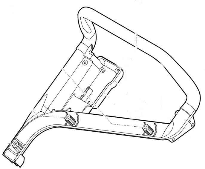 Górna część uchwytu kierującego, Stihl 63587635015