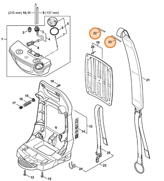 Oś, Stihl 42277040900