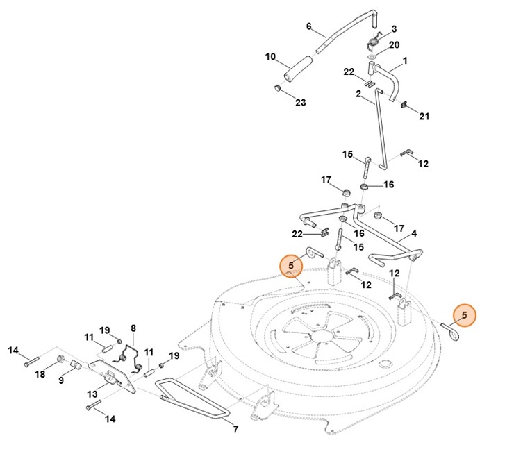 Sworzeń zabezpieczający, Stihl 61407632300