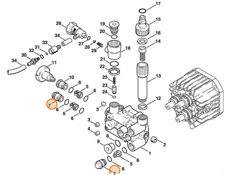 Śruba zamykająca, Stihl 47317085805